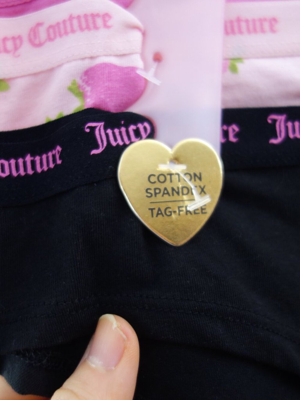 Juicy Couture 7-Pack Soft Stretchy Cotton Cheeky Panties Strawberr Pink (XL) NWT - Picture 10 of 13